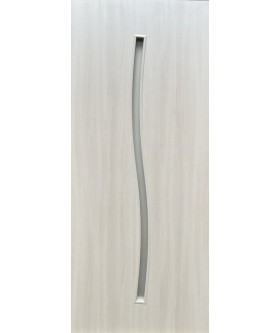 Line Glass-02 Шимо ваниль, со стеклом сатин